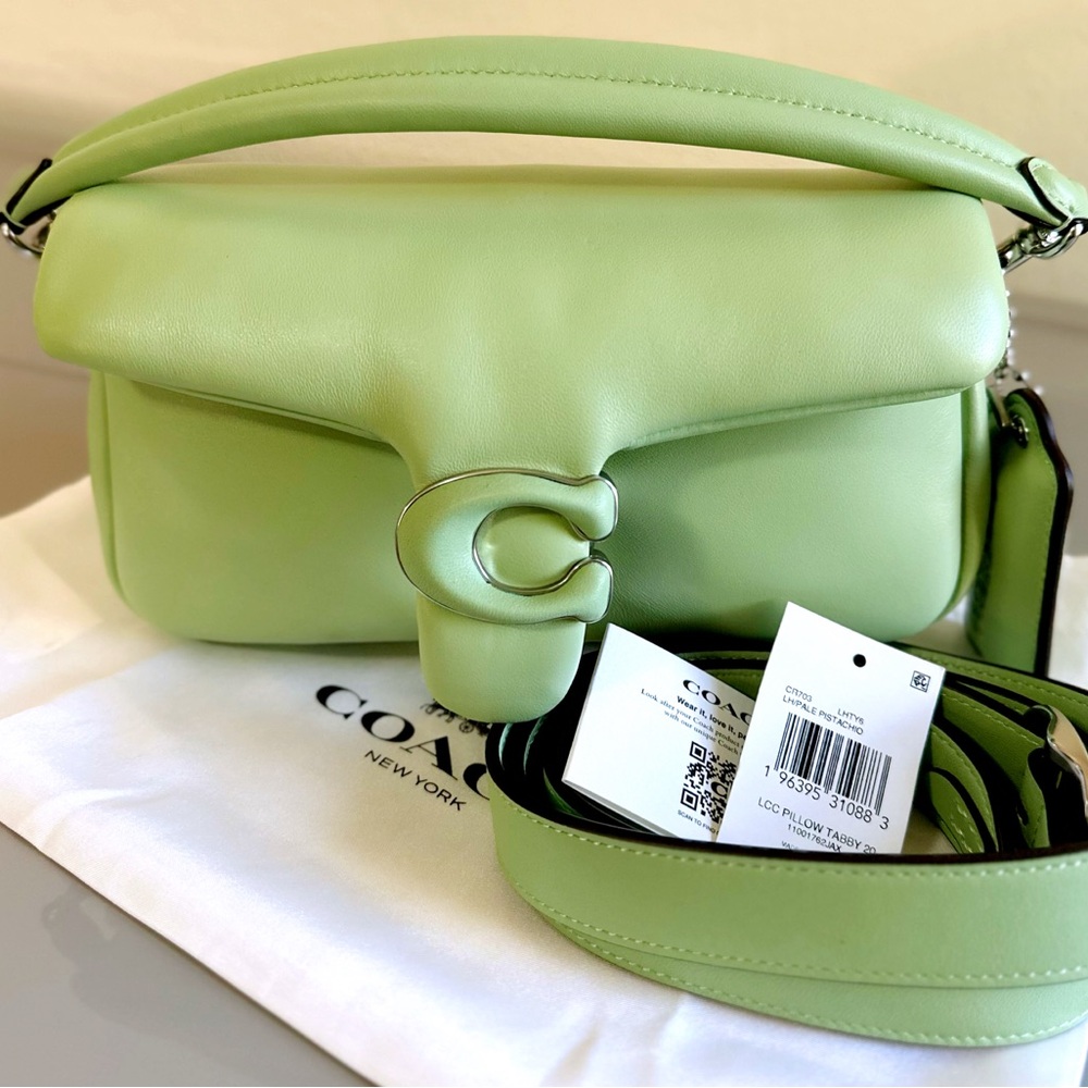 Coach C3880 Pillow Tabby 20 Pistachio NWT